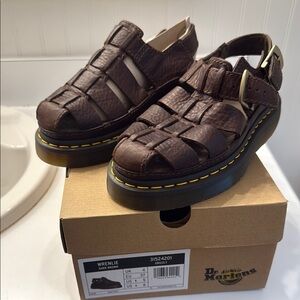 Dr. Martens Dark Brown Leather Footwear
